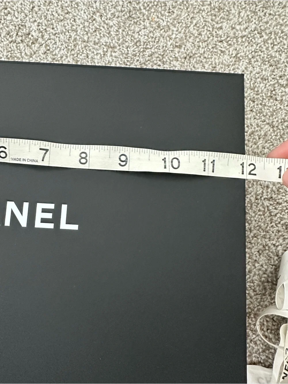 Chanel White Camellia Ribbon Gift Set for small to medium bag